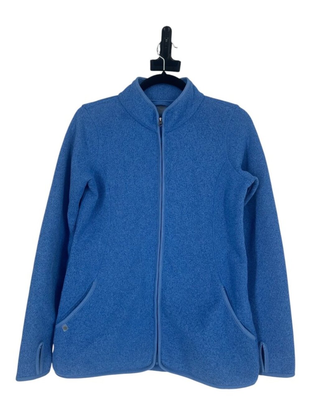 Pure Jill Fit Jacket Women's XS Blue Sweater Fleece Full Zip Thumbhole Gorpcore